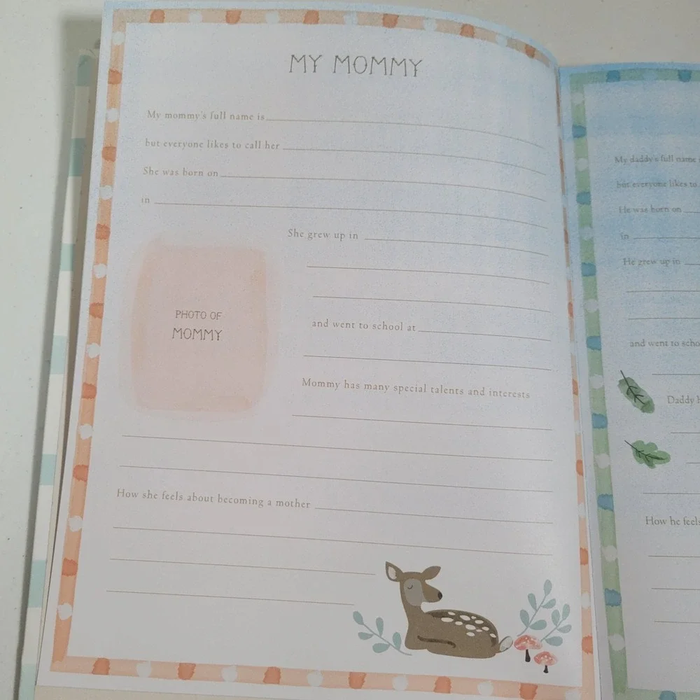 Stepping Stones‎ Memory Book Baby's First Year Forest Animals Record Book 0533